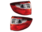 Par Lanterna Traseira Dir/Esq Bicolor Cofran para Fiat Strada 2014 até 2019