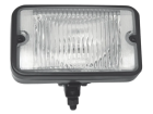 Farol Milha Aux.retangular Carcaça Ferro Universal Vidro